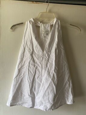 Banana Republic White Halter Tank Top